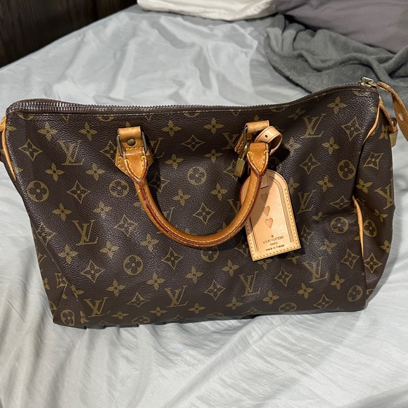 Louis Vuitton Brown and Tan Monogram Bag - Picture 1 of 8